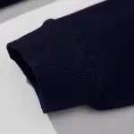 سويت شيرت رجالي بتصميم طباعة عصري وسحاب نصفي، سويت شيرت بياقة قائمة بأسلوب الشارع، سويت شيرت كاجوال بأكمام طويلة وبياقة قائمة