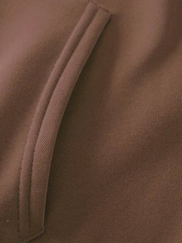 طقم سويت شيرت نسائي كلاسيكي بغطاء رأس ورباط سحب وخصر مرتفع قابل للتمدد مع بنطال رياضي، قصة واسعة، مناسب للملابس الكاجوال الشارعية والتمارين اليومية وتدريبات اللياقة البدنية والملابس الرياضية