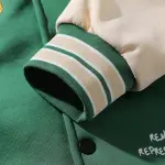 جاكيت رجالي عصري للخريف والشتاء، مطرز بحروف جديدة، بنقشة متباينة الألوان، رياضي خارجي، بغطاء رأس، بتصميم عصري على الطراز البيسبول