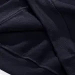 سويت شيرت رجالي بتصميم طباعة عصري وسحاب نصفي، سويت شيرت بياقة قائمة بأسلوب الشارع، سويت شيرت كاجوال بأكمام طويلة وبياقة قائمة