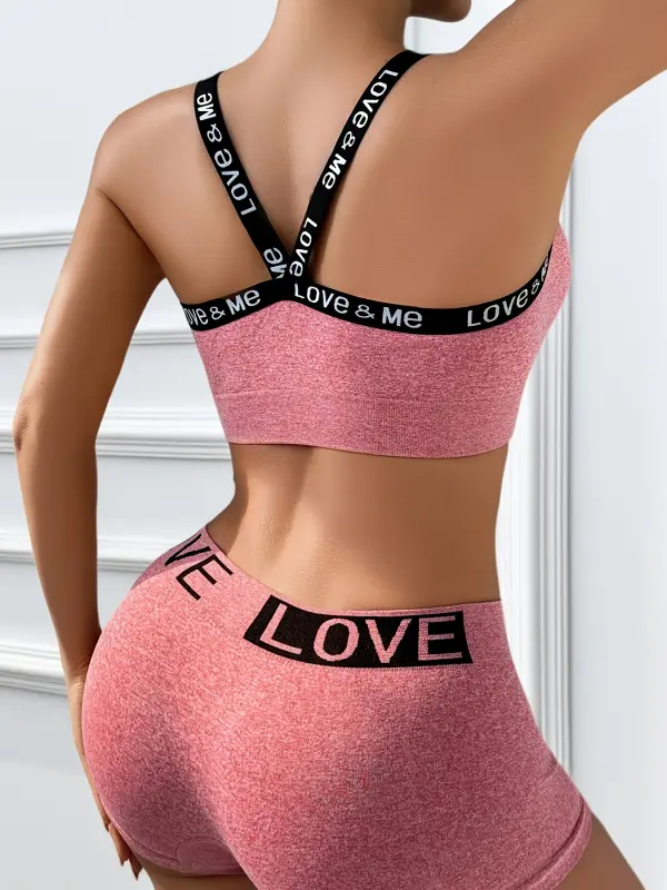 طقم حمالة صدر رياضية كاجوال