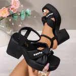 صنادل كاجوال رياضية مريحة وجميلة بأسعار منخفضة بكعب عالٍ، تصميم منصة عالمي مناسب لجميع الفصول، كعب منحدر، نعل سميك، تصميم عصري وشيك، مناسب للشخصية، من الكبار على الإنترنت، جديد، مخصص